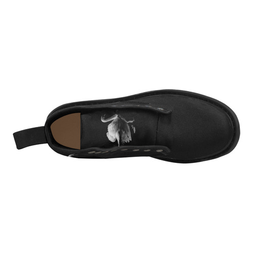 Swan Boots Martin Boots for Men (Black) (Model 1203H)