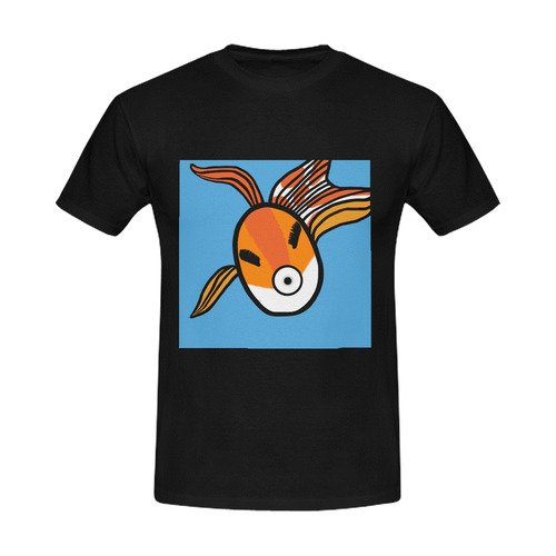 Goldfish Selfie Men's Slim Fit T-shirt (Model T13)