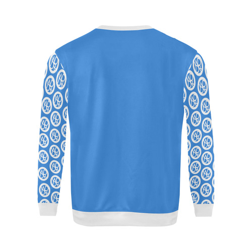 lyol Sky blue Sweater All Over Print Crewneck Sweatshirt for Men/Large (Model H18)