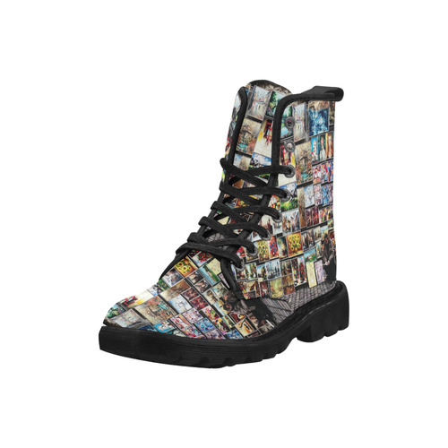 Street Art Boots Martin Boots for Men (Black) (Model 1203H)