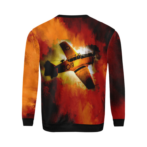 Fire Fly All Over Print Crewneck Sweatshirt for Men/Large (Model H18)