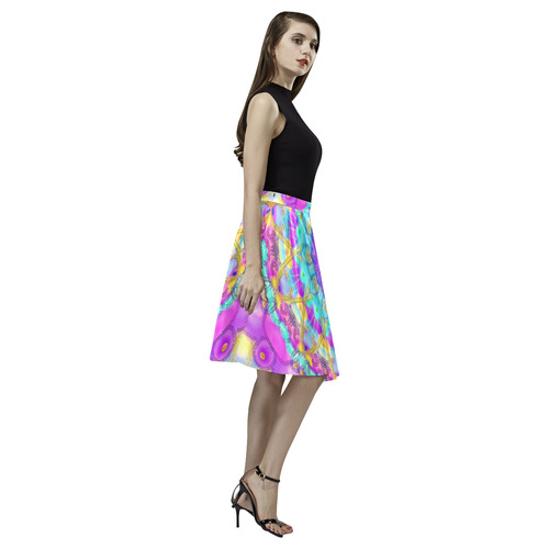 confetti-bright 2 Melete Pleated Midi Skirt (Model D15)