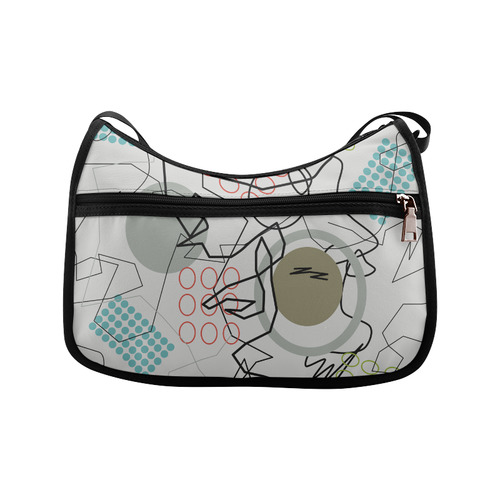 Abstract 8 pattern Crossbody Bags (Model 1616)
