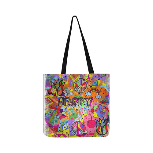 Happy Popart by Nico Bielow Reusable Shopping Bag Model 1660 (Two sides)