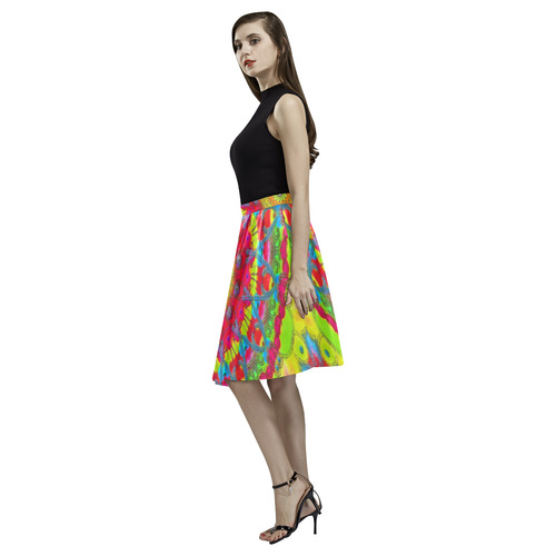 confetti-bright 10 Melete Pleated Midi Skirt (Model D15)