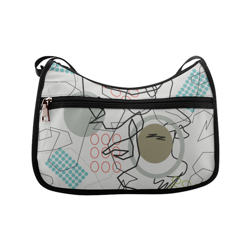Abstract 8 pattern Crossbody Bags (Model 1616)