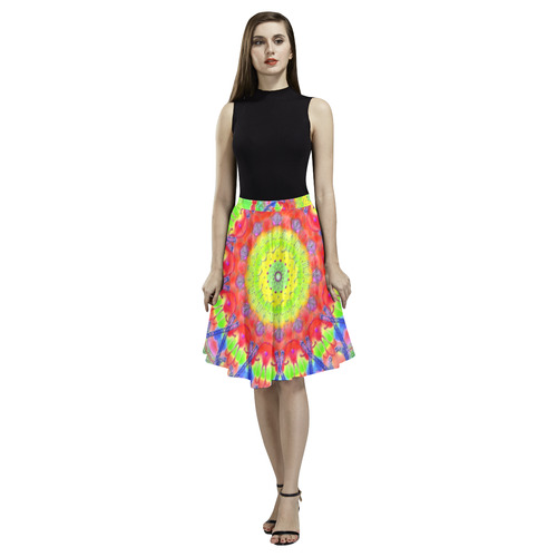 confetti-bright 3 Melete Pleated Midi Skirt (Model D15)