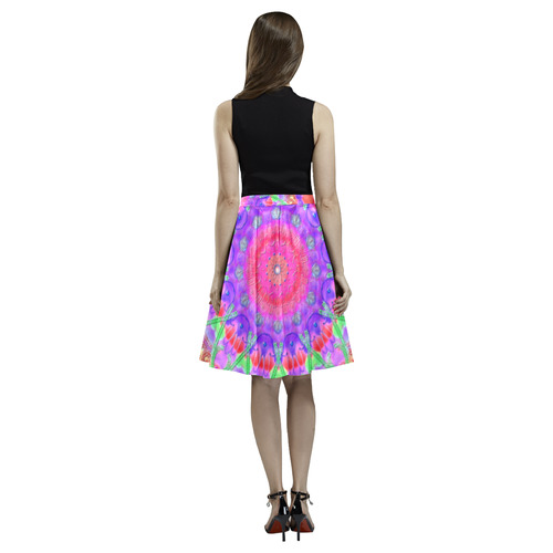 confetti-bright 1 Melete Pleated Midi Skirt (Model D15)