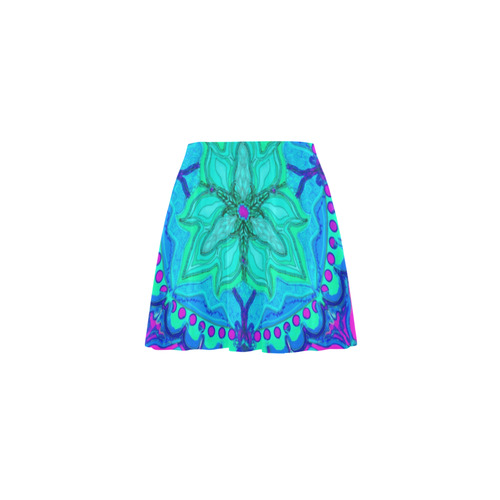 cactus flower Mini Skating Skirt (Model D36)