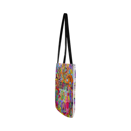 Happy Popart by Nico Bielow Reusable Shopping Bag Model 1660 (Two sides)