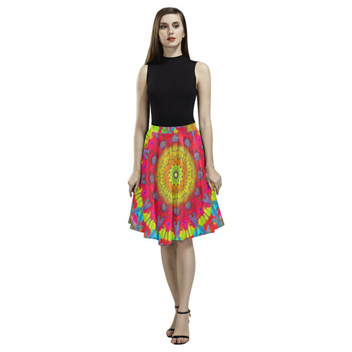 confetti-bright 10 Melete Pleated Midi Skirt (Model D15)