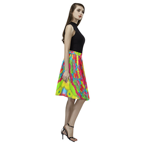 confetti-bright 10 Melete Pleated Midi Skirt (Model D15)