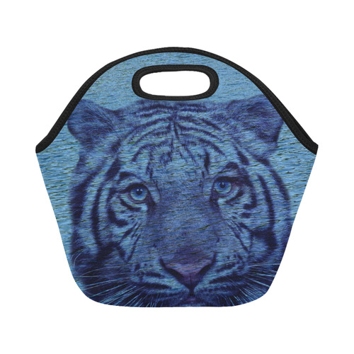 Tiger and Water Neoprene Lunch Bag/Small (Model 1669)