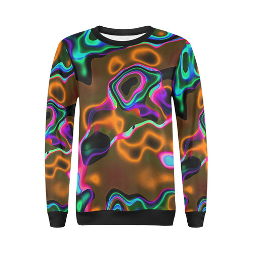 Vibrant Fantasy 8 by FeelGood All Over Print Crewneck Sweatshirt for Women (Model H18)