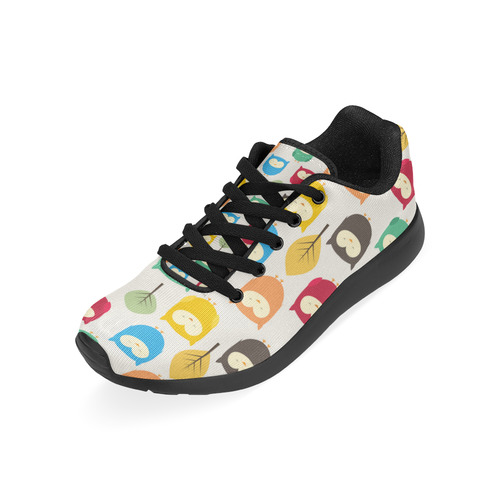 fabric cute owl Kid's Running Shoes (Model 020)