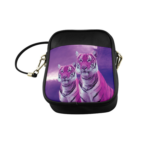 Purple Tigers Sling Bag (Model 1627)