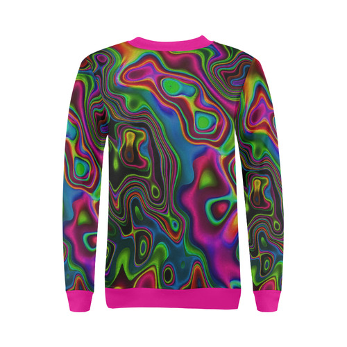 Vibrant Fantasy 7 by FeelGood All Over Print Crewneck Sweatshirt for Women (Model H18)