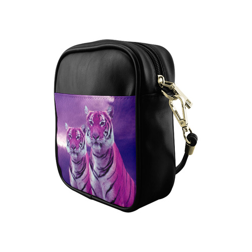 Purple Tigers Sling Bag (Model 1627)