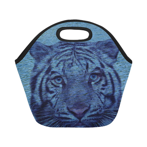 Tiger and Water Neoprene Lunch Bag/Small (Model 1669)