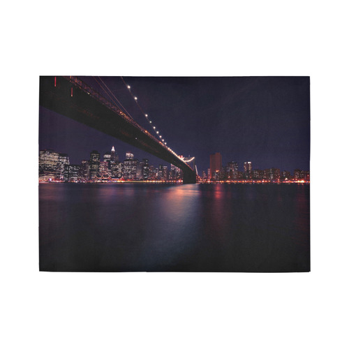 New York Night Area Rug7'x5'