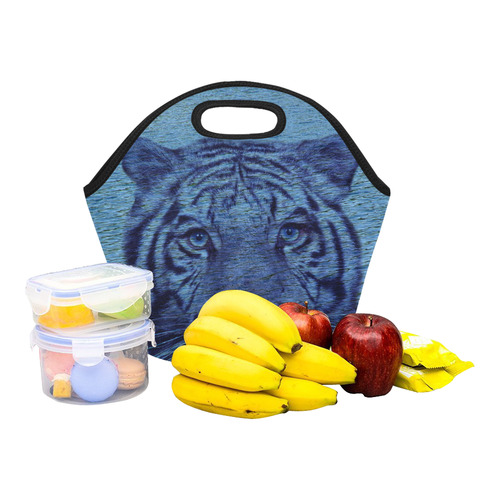 Tiger and Water Neoprene Lunch Bag/Small (Model 1669)