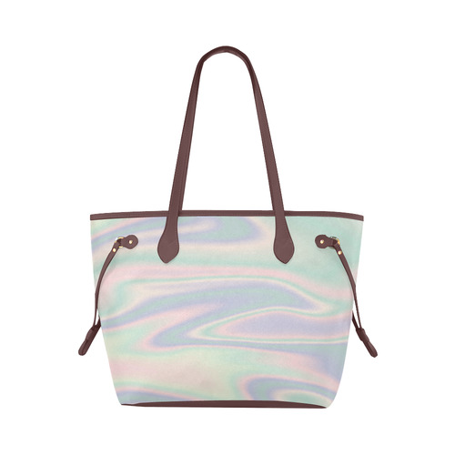 Holographic Design Clover Canvas Tote Bag (Model 1661)