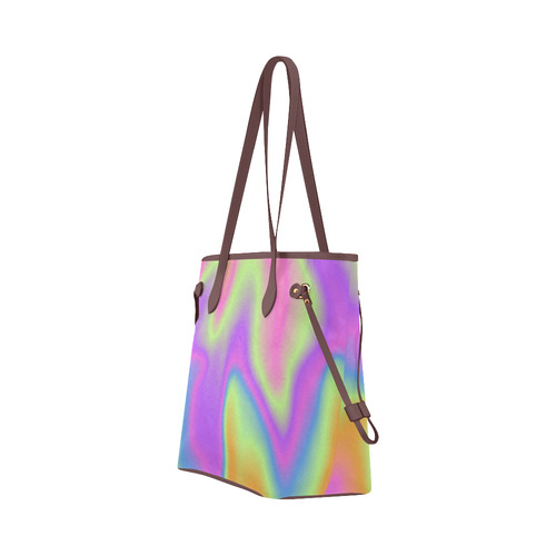 Holographic Design Clover Canvas Tote Bag (Model 1661)