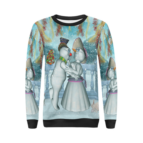 Dancing for christmas All Over Print Crewneck Sweatshirt for Women (Model H18)