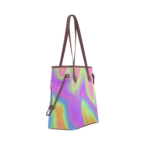 Holographic Design Clover Canvas Tote Bag (Model 1661)