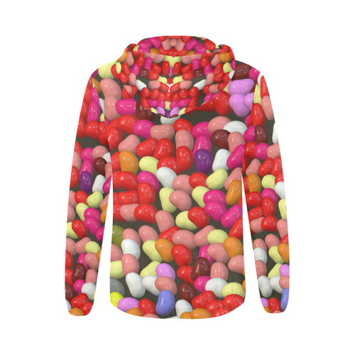 funny Jelly Mix by JamColors All Over Print Full Zip Hoodie for Women (Model H14)