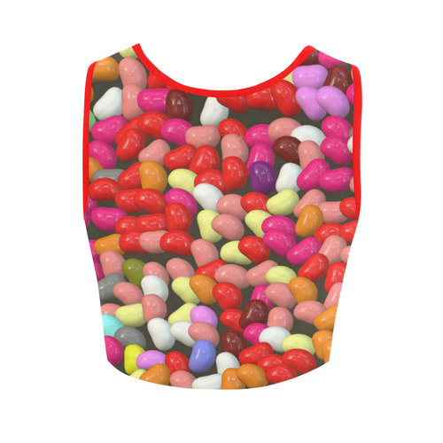 funny Jelly Mix by JamColors Women's Crop Top (Model T42)