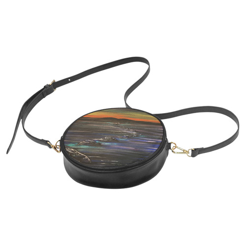 Night Walk Large Round Sling Bag (Model 1647)