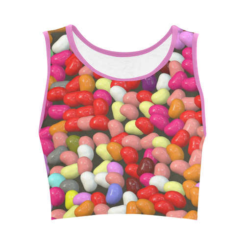 funny Jelly Mix by JamColors Women's Crop Top (Model T42)