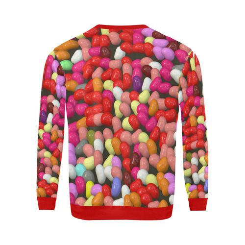 funny Jelly Mix by JamColors All Over Print Crewneck Sweatshirt for Men/Large (Model H18)