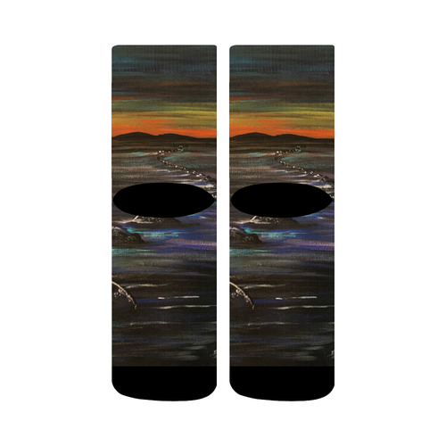 Night Walk Large Crew Socks