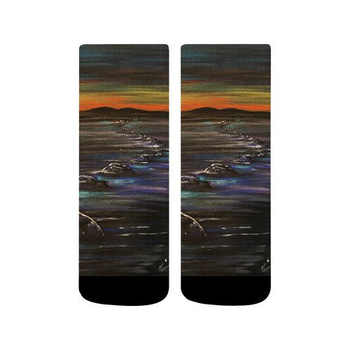 Night Walk Large Quarter Socks