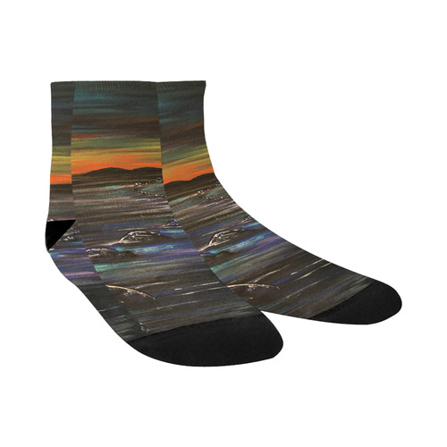 Night Walk Large Quarter Socks