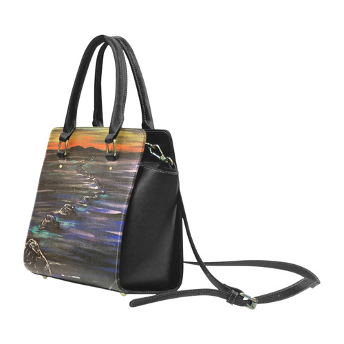 Night Walk Large Classic Shoulder Handbag (Model 1653)