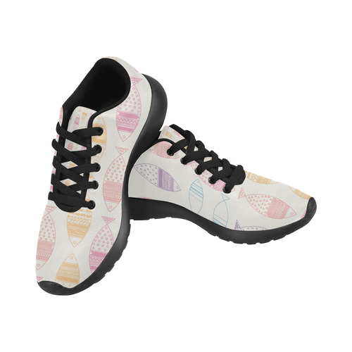 abstract tribal fish Women’s Running Shoes (Model 020)