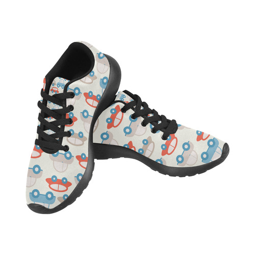 retro cars pattern Men's Running Shoes/Large Size (Model 020)