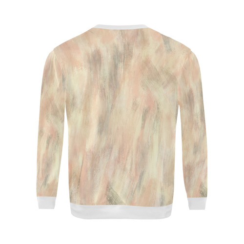 Bisque salmon grey look All Over Print Crewneck Sweatshirt for Men (Model H18)