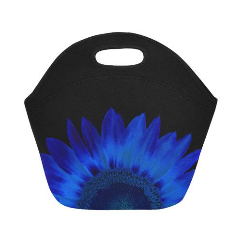 blue sunflower Neoprene Lunch Bag/Small (Model 1669)