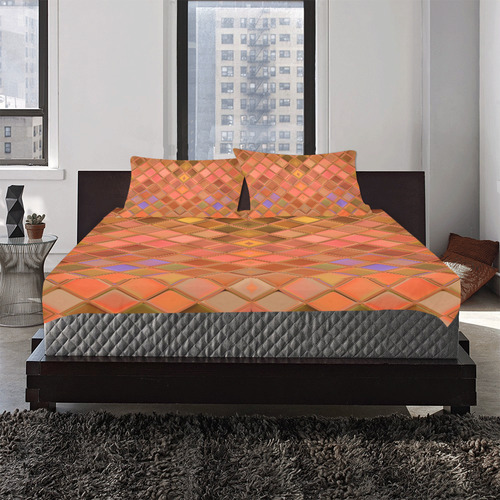 autumn tiles 3-Piece Bedding Set