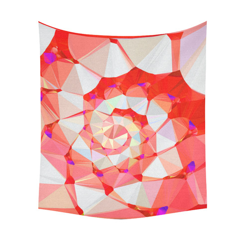 Spiral Staircase Low Poly Fractal Art Cotton Linen Wall Tapestry 51"x 60"