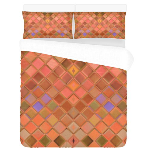 autumn tiles 3-Piece Bedding Set