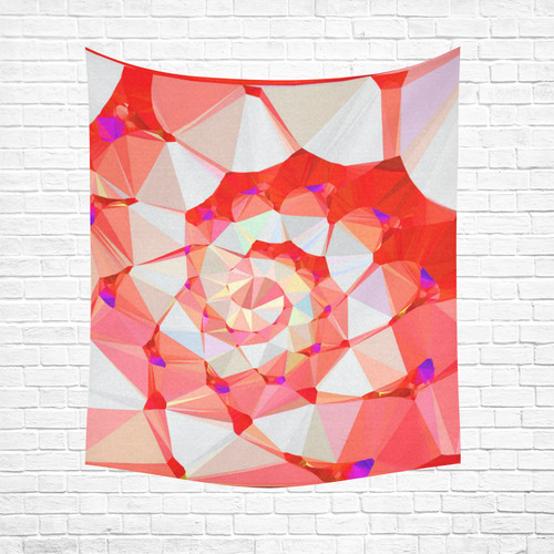 Spiral Staircase Low Poly Fractal Art Cotton Linen Wall Tapestry 51"x 60"