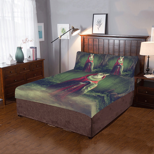 rabbit queen 3-Piece Bedding Set