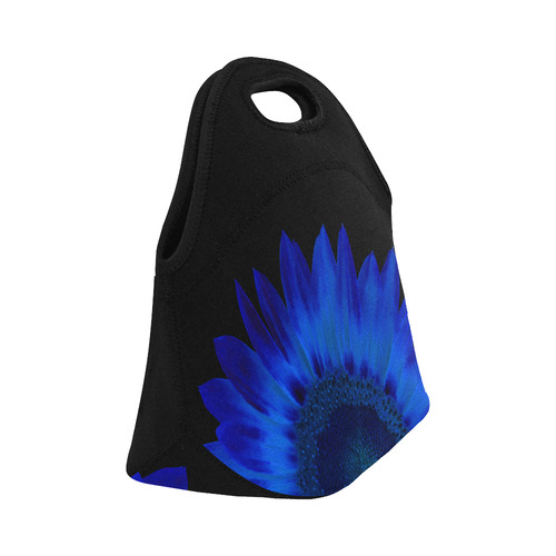 blue sunflower Neoprene Lunch Bag/Small (Model 1669)