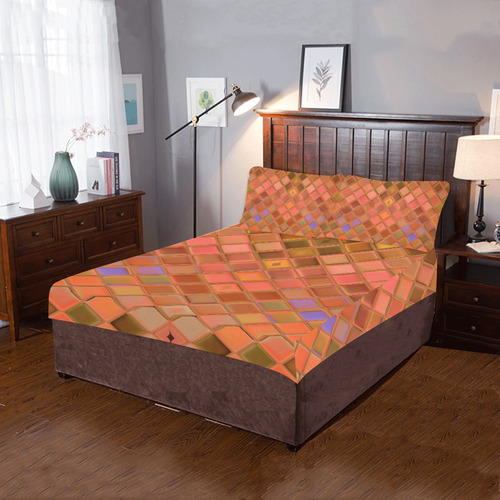 autumn tiles 3-Piece Bedding Set