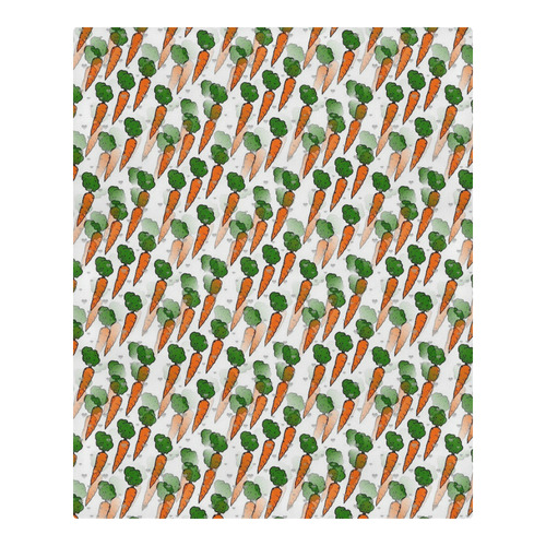 Carrot Popart by Nico Bielow 3-Piece Bedding Set